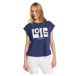 тениска,дамски,тениски,lois,jeans,10946,short,sleeve,t,shirt,blue,(blue)