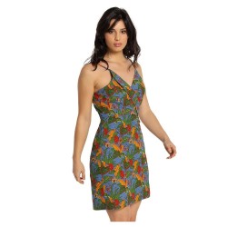 дънки,дамски,поли,и,рокли,lois,jeans,10961,sleeveless,short,dress,blue,(love,lies,tropical,aop)