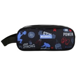 канцеларски,принадлежности,gabol,training,wr,3,pencil,case,black,multicolour,(black)