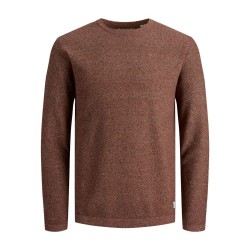 блуза,мъжки,пуловери,jack,&,jones,egustav,sweater,brown,(hawaiian,sunset)