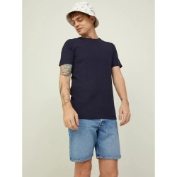 тениска,мъжки,тениски,jack,&,jones,isaac,rib,short,sleeve,t,shirt,blue,(perfect,navy)