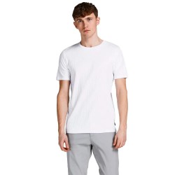 тениска,мъжки,тениски,jack,&,jones,isaac,rib,short,sleeve,t,shirt,white