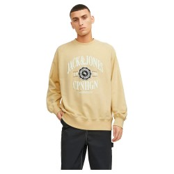 блуза,мъжки,пуловери,jack,&,jones,lucca,branding,sweatshirt,italian,straw,(yellow)