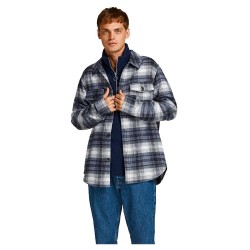 карирана,риза,мъжки,ризи,jack,&,jones,ollie,check,long,sleeve,shirt,grey
