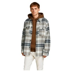 карирана,риза,мъжки,ризи,jack,&,jones,ollie,check,long,sleeve,shirt,grey