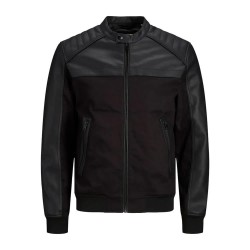 яке,мъжки,якета,jack,&,jones,reign,pu,bomber,jacket,black