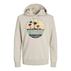 суичър,мъжки,пуловери,jack,&,jones,summer,vibe,hoodie,beige
