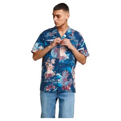 риза,с,къс,ръкав,мъжки,ризи,jack,&,jones,tropicana,resort,short,sleeve,shirt,blue