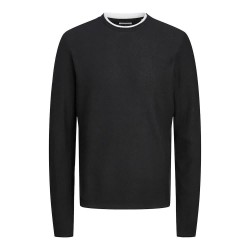 блуза,мъжки,пуловери,jack,&,jones,twinn,sweater,black,(black)