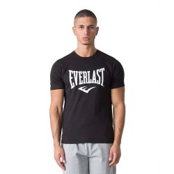 тениска,мъжки,тениски,дамски,тениски,everlast,logo,short,sleeve,t,shirt,black,(black)