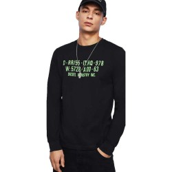 тениска,мъжки,тениски,diesel,diego,s1,long,sleeve,t,shirt,black