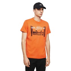 тениска,мъжки,тениски,diesel,diego,s13,short,sleeve,t,shirt,orange,(denim)