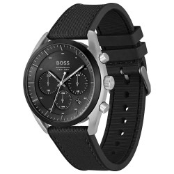 часовник,часовници,boss,top,44,mm,watch,black,black,mineral,(silver)