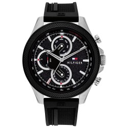 часовник,часовници,tommy,hilfiger,clark,46,mm,watch,silver