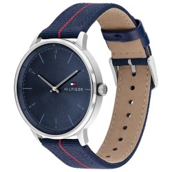 часовник,часовници,tommy,hilfiger,hendrix,43,mm,watch,blue,blue,nylon,red,detail,(blue)