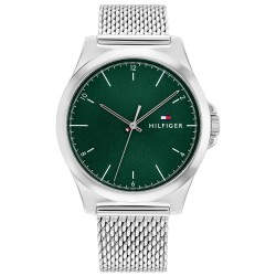 часовник,часовници,tommy,hilfiger,norris,42,mm,watch,green,(silver)