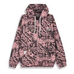 блуза,мъжки,пуловери,grimey,peace,within,aop,regular,full,zip,sweatshirt,pink
