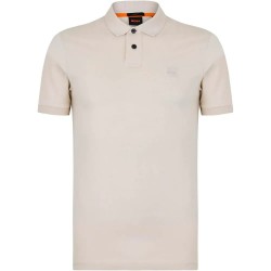 BOSS Passenger 10256683 short sleeve polo - Beige (Open White) мъжки,блузи,с,яка,boss,passenger,10256683,short,sleeve,polo,beige,(open,white)