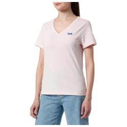 тениска,дамски,тениски,hugo,classic,v,01,blue,short,sleeve,t,shirt,pink,(light,pastel,pink)