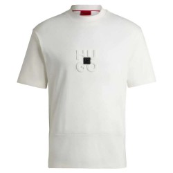 тениска,мъжки,тениски,hugo,debostac,short,sleeve,t,shirt,white,(natural)