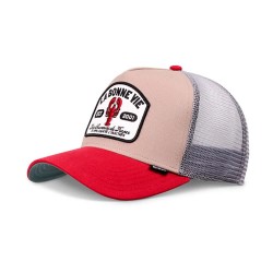 Шапка Djinns La Bonne Vie cap - Multicolor (Khaki / Red / Grey) шапка,всички,шапки,djinns,la,bonne,vie,cap,multicolor,(khaki,red,grey)