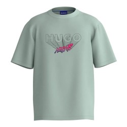 тениска,мъжки,тениски,hugo,nassome,blue,short,sleeve,t,shirt,light,pastel,green