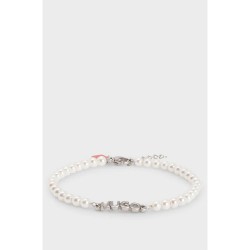 бижутерия,hugo,small,pearl,bracelet,silver