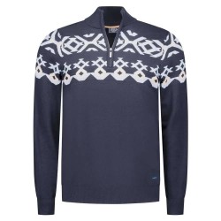 блуза,мъжки,пуловери,nza,new,zealand,damon,half,zip,sweater,blue,(midnight,navy)