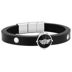 бижутерия,police,s14amk01b,bracelet,black.,silver
