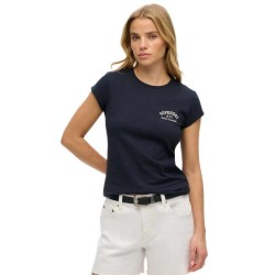 тениска,дамски,тениски,superdry,athletic,essential,slub,short,sleeve,t,shirt,blue,(eclipse,navy)