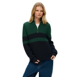 блуза,дамски,пуловери,дамски,плетени,дрехи,superdry,classic,stripe,sweater,green