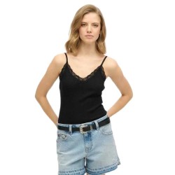 тениска,дамски,тениски,superdry,essential,lace,trim,sleeveless,t,shirt,black,(black)