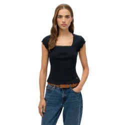 тениска,дамски,тениски,superdry,essential,square,short,sleeve,t,shirt,eclipse,navy,(black)