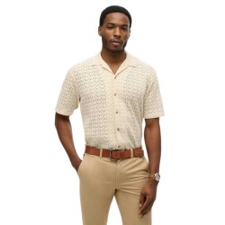 тениска,мъжки,тениски,superdry,m4011058a,short,sleeve,t,shirt,ecru,crochet,(beige)
