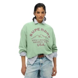 блуза,дамски,блузи,superdry,outdoor,mono,loos,fit,sweatshirt,green,(soft,green)