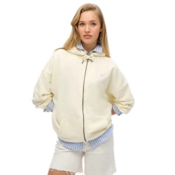 блуза,дамски,блузи,superdry,studios,full,zip,sweatshirt,beige,(off,white)