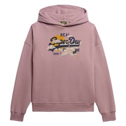 суичър,дамски,блузи,superdry,vl,tokyo,relaxed,fit,hoodie,pink