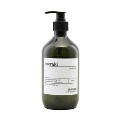 хигиена,тяло,meraki,body,wash,linen,dew,bath,gel,490,ml,clear,(white)