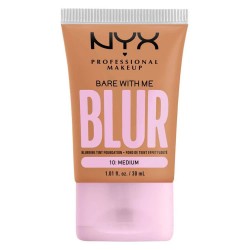 ексфолианти,nyx,professional,makeup,bare,with,me,blur,tint,10,medium,foundation,brown