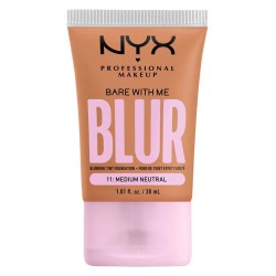 ексфолианти,nyx,professional,makeup,bare,with,me,blur,tint,11,medium,neutral,foundation,brown