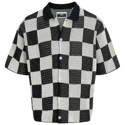 блуза,мъжки,пуловери,jack,&,jones,athletico,crochet,short,sleeve,sweater,black,cloud,dancer,(black,grey)