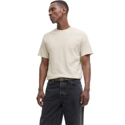 тениска,мъжки,тениски,jack,&,jones,austin,short,sleeve,t,shirt,antique,white,melange,(beige)