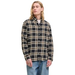карирана,риза,мъжки,ризи,jack,&,jones,classic,flannel,check,long,sleeve,shirt,black,(brown)