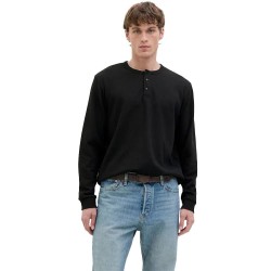 тениска,мъжки,тениски,jack,&,jones,dover,henley,long,sleeve,t,shirt,black