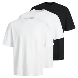 тениска,мъжки,тениски,jack,&,jones,hugo,loose,short,sleeve,t,shirt,white,2x,white,1x,black,(white,black)