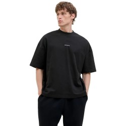 риза,с,къс,ръкав,мъжки,пуловери,jack,&,jones,infinity,short,sleeve,sweatshirt,black,(black)
