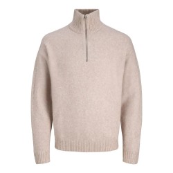 блуза,мъжки,пуловери,jack,&,jones,soho,ollie,half,zip,sweater,beige,(atmosphere)