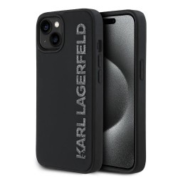 Karl lagerfeld 3D Rubber Glitter Logo iPhone 13 phone case - Black (Black) други,аксесоари,karl,lagerfeld,3d,rubber,glitter,logo,iphone,13,phone,case,black,(black)