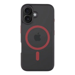 Tactical MagForce Hyperstealth 2.0 iPhone 16 phone case - Grey (Black / Red) други,аксесоари,tactical,magforce,hyperstealth,2.0,iphone,16,phone,case,grey,(black,red)