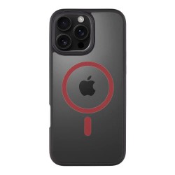 Tactical MagForce Hyperstealth 2.0 iPhone 16 Pro Max phone case - Grey (Black / Red) други,аксесоари,tactical,magforce,hyperstealth,2.0,iphone,16,pro,max,phone,case,grey,(black,red)